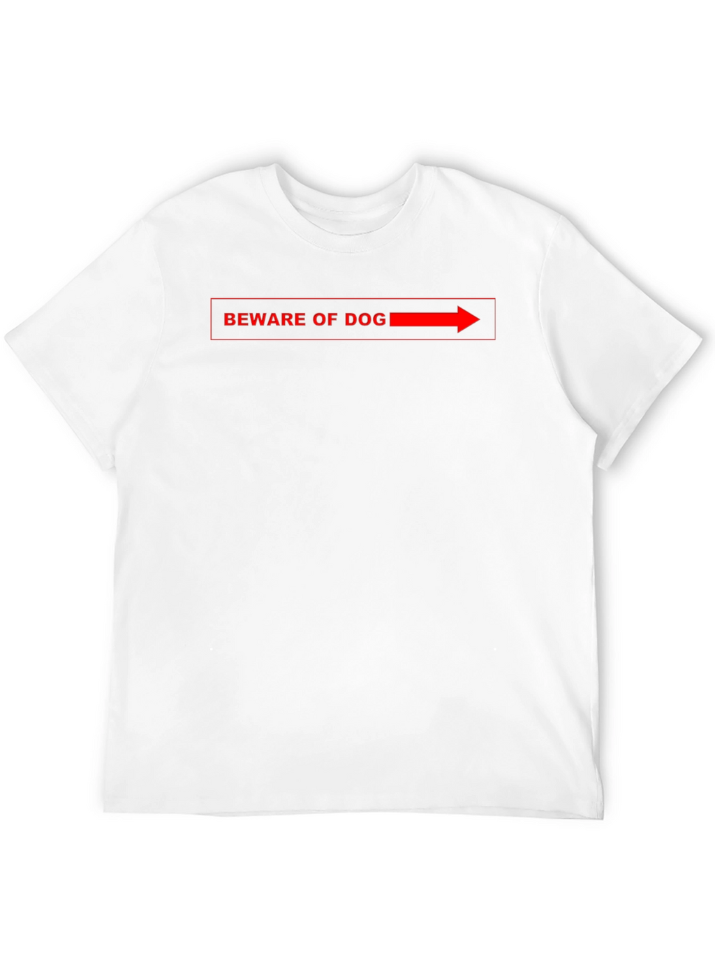 Beware of Dog Funny Graphic Tee