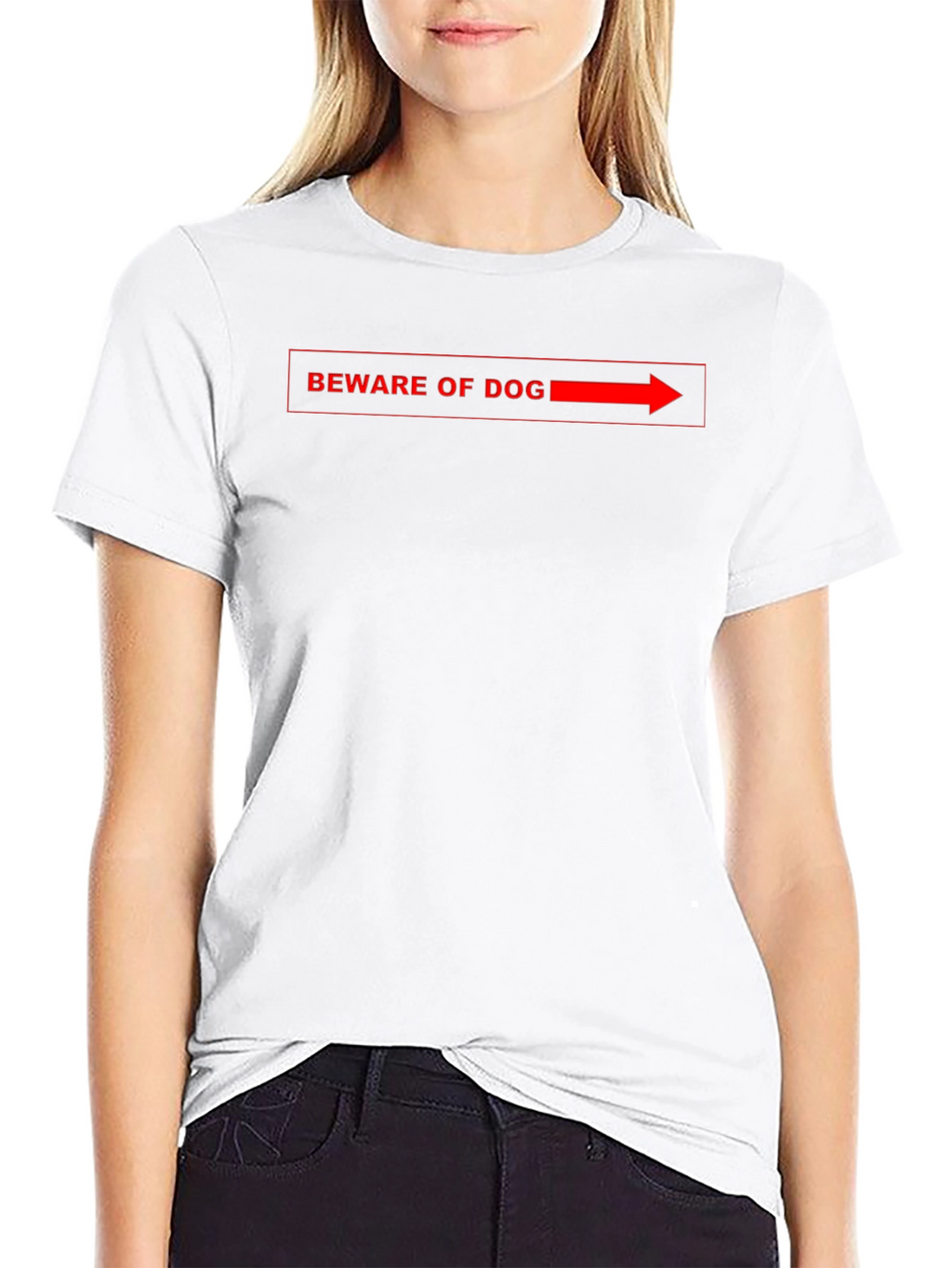 Beware of Dog Funny Graphic Tee