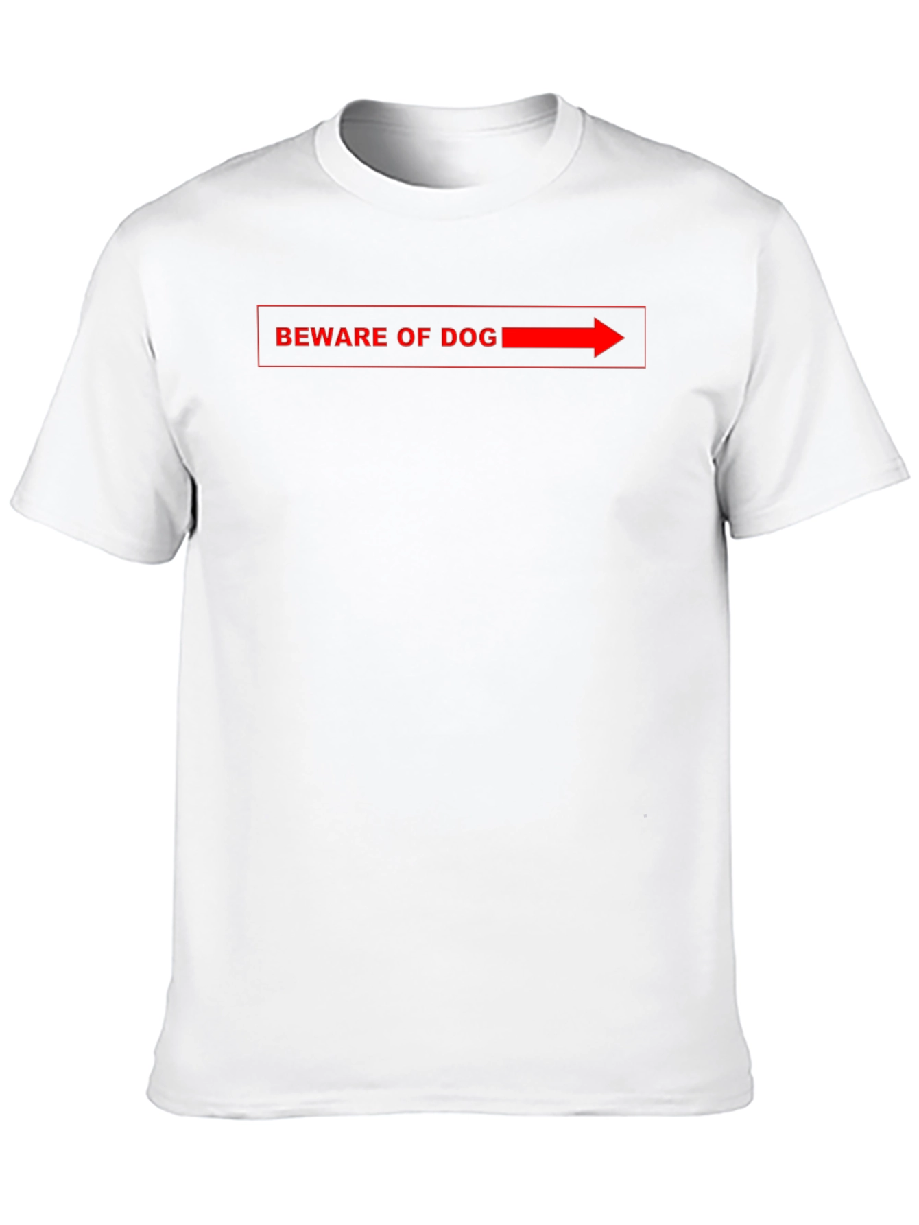 Beware of Dog Funny Graphic Tee
