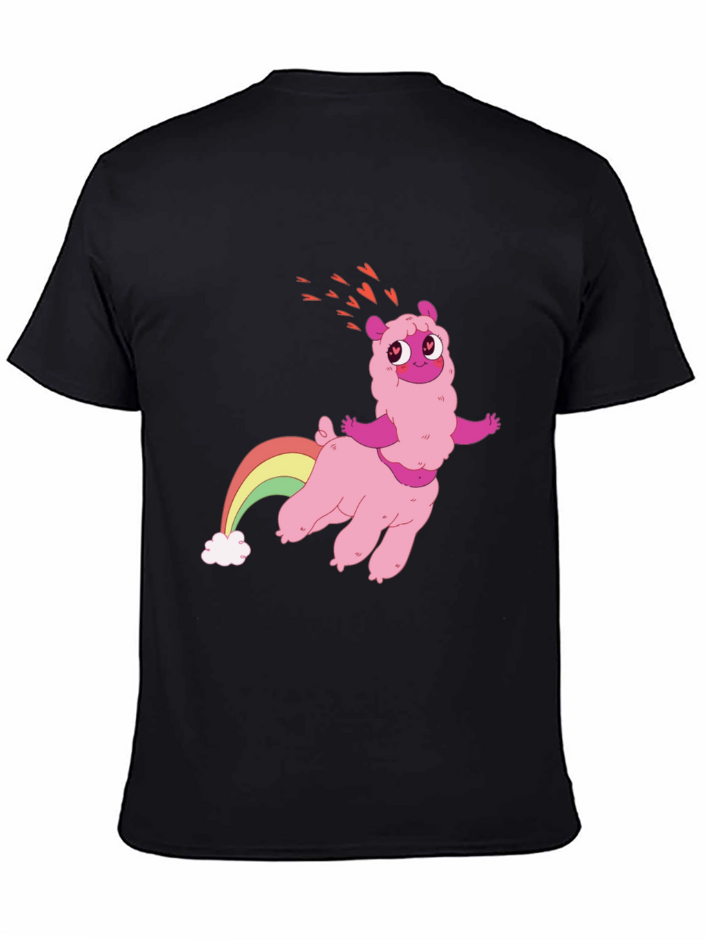 Pink Llama Rainbow T-Shirt