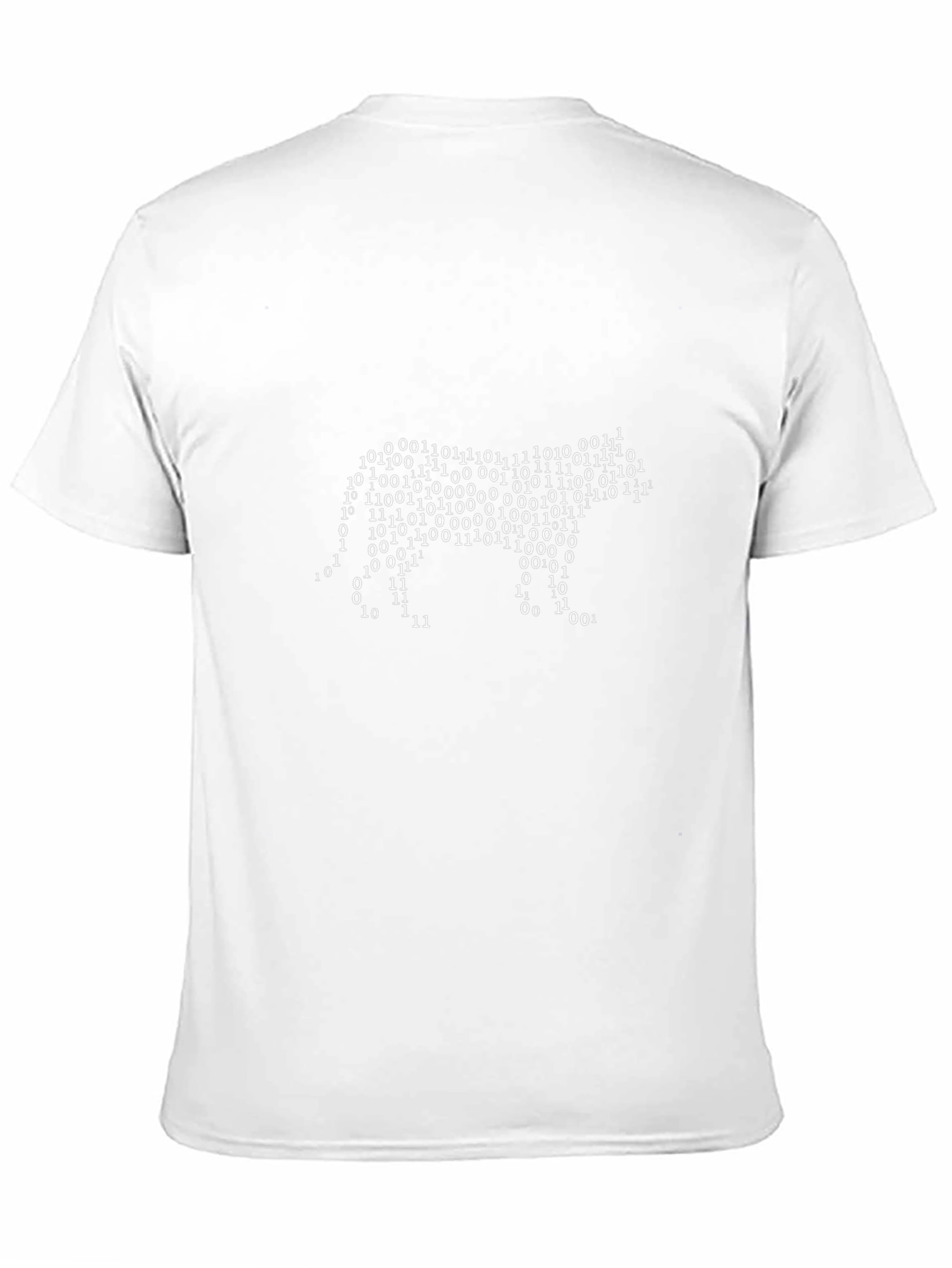 Binary Code Bear Graphic Tee - Black