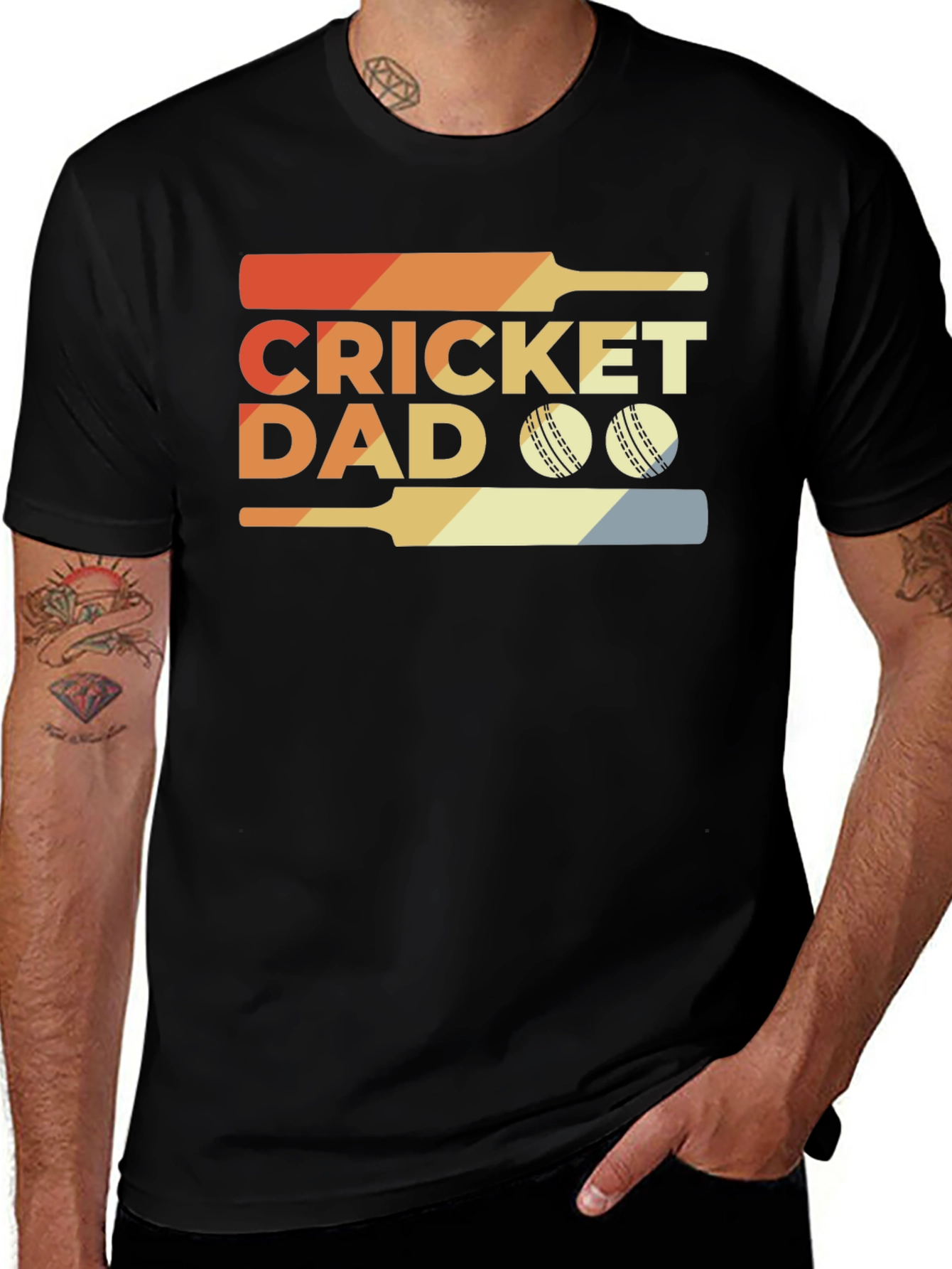 Cricket Dad T-Shirt - Perfect for Cricket Loving Fathers