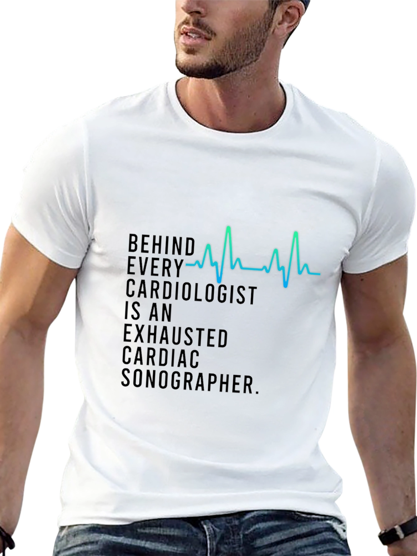 Cardiologist & Sonographer Tee - Black