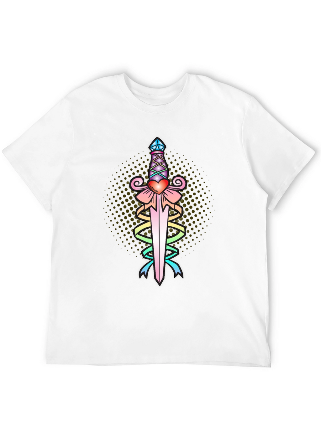 Heart Dagger Tee - Black Graphic T-Shirt