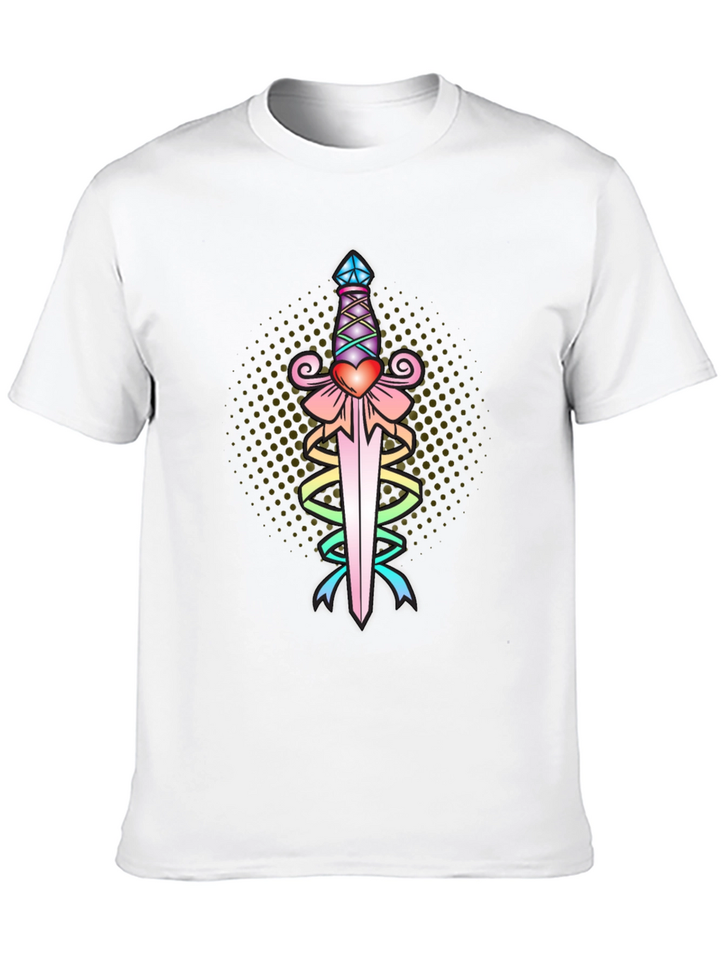 Heart Dagger Tee - Black Graphic T-Shirt