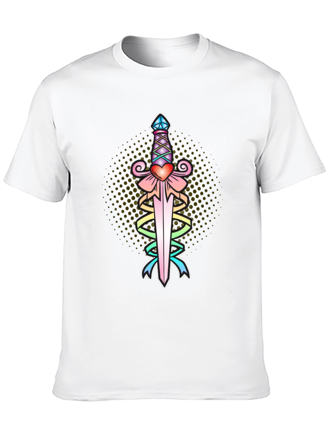 Heart Dagger Tee - Black Graphic T-Shirt
