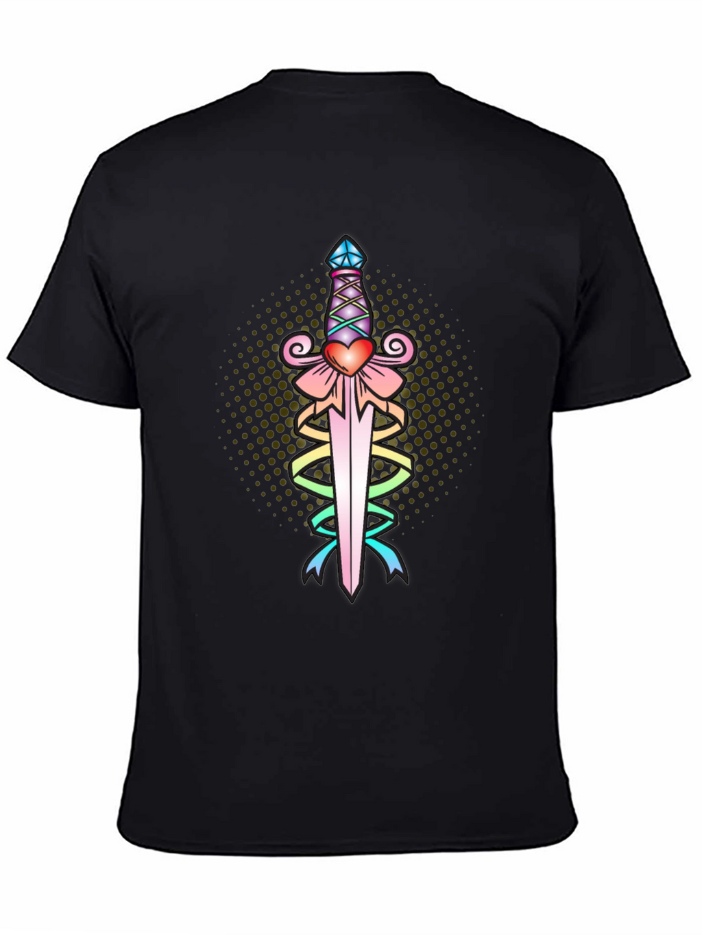 Heart Dagger Tee - Black Graphic T-Shirt