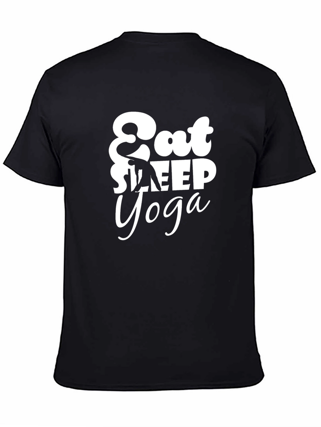 Eat Sleep Yoga Black Tee