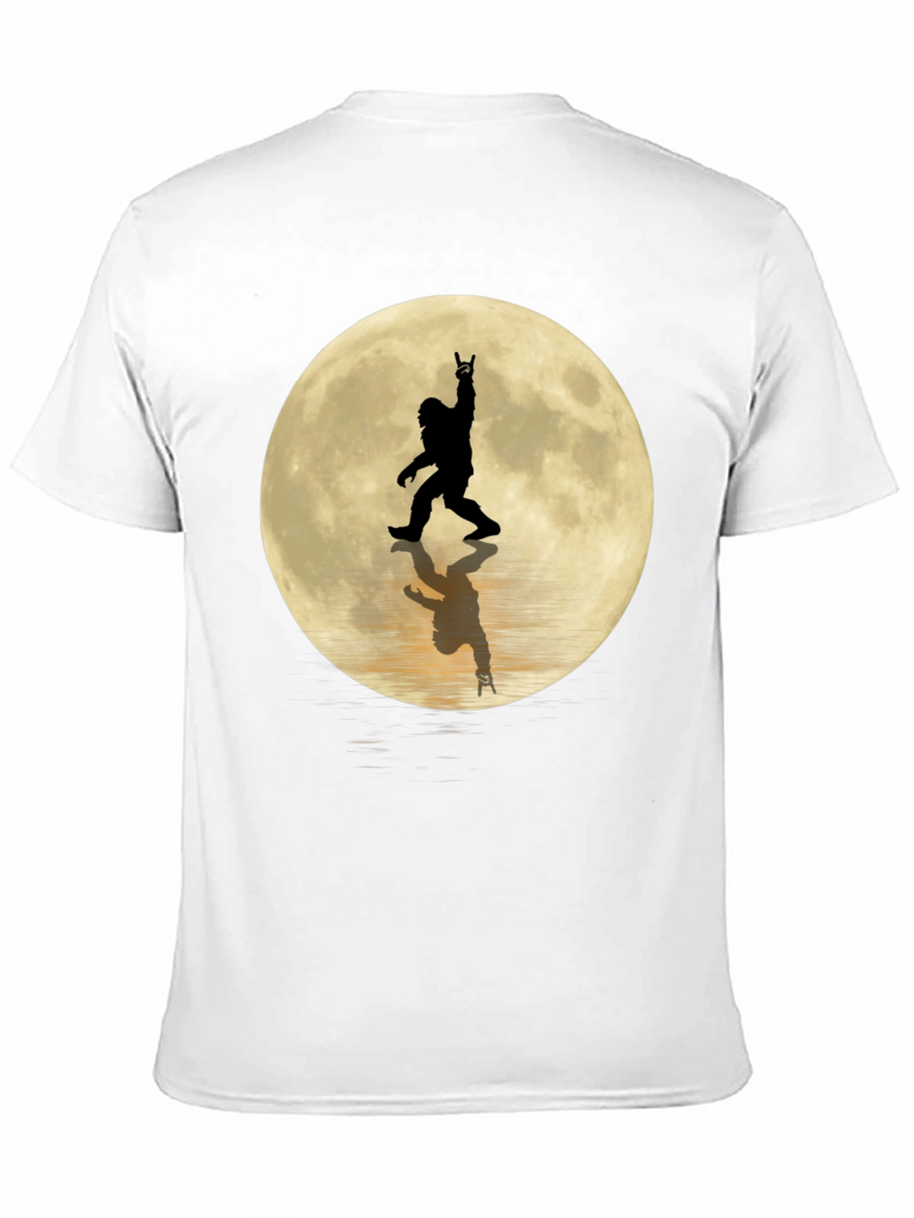Sasquatch Moon Black T-Shirt