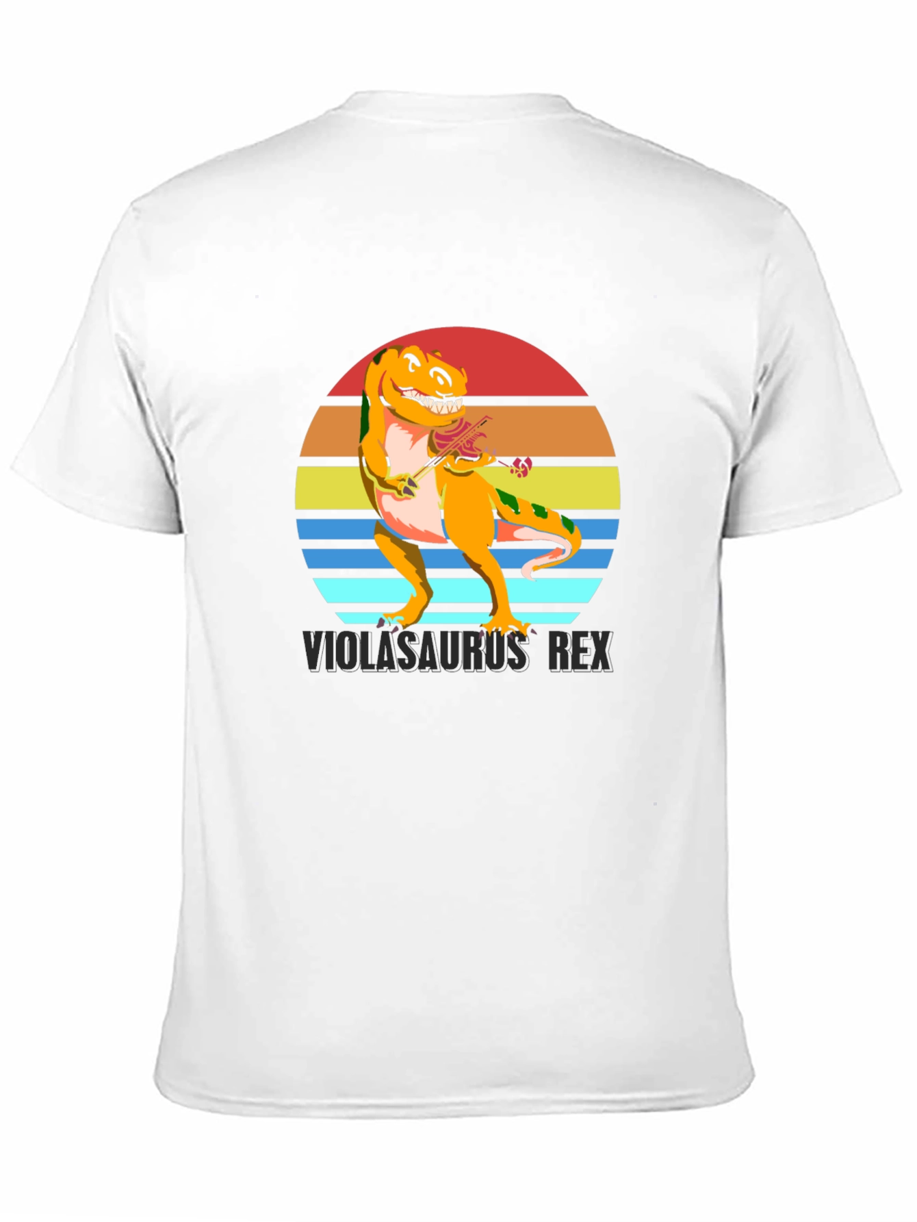 Violasaurus Rex T-Shirt - Dinosaur Musician Tee