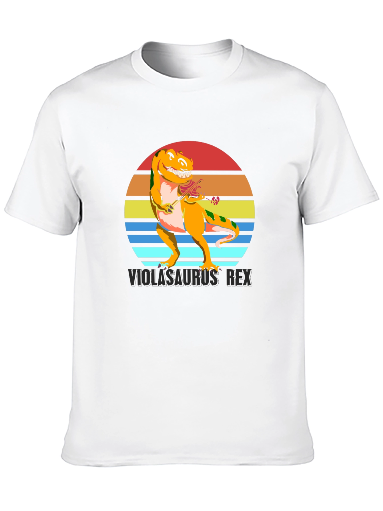 Violasaurus Rex T-Shirt - Dinosaur Musician Tee