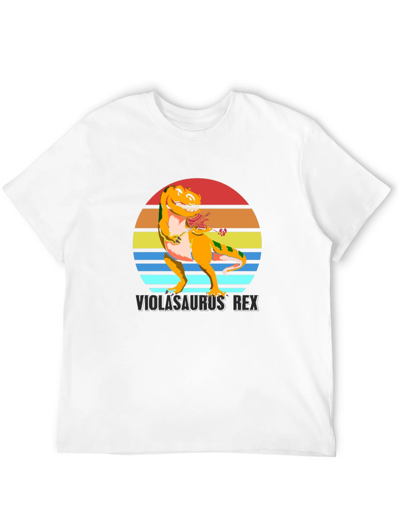 Violasaurus Rex T-Shirt - Dinosaur Musician Tee