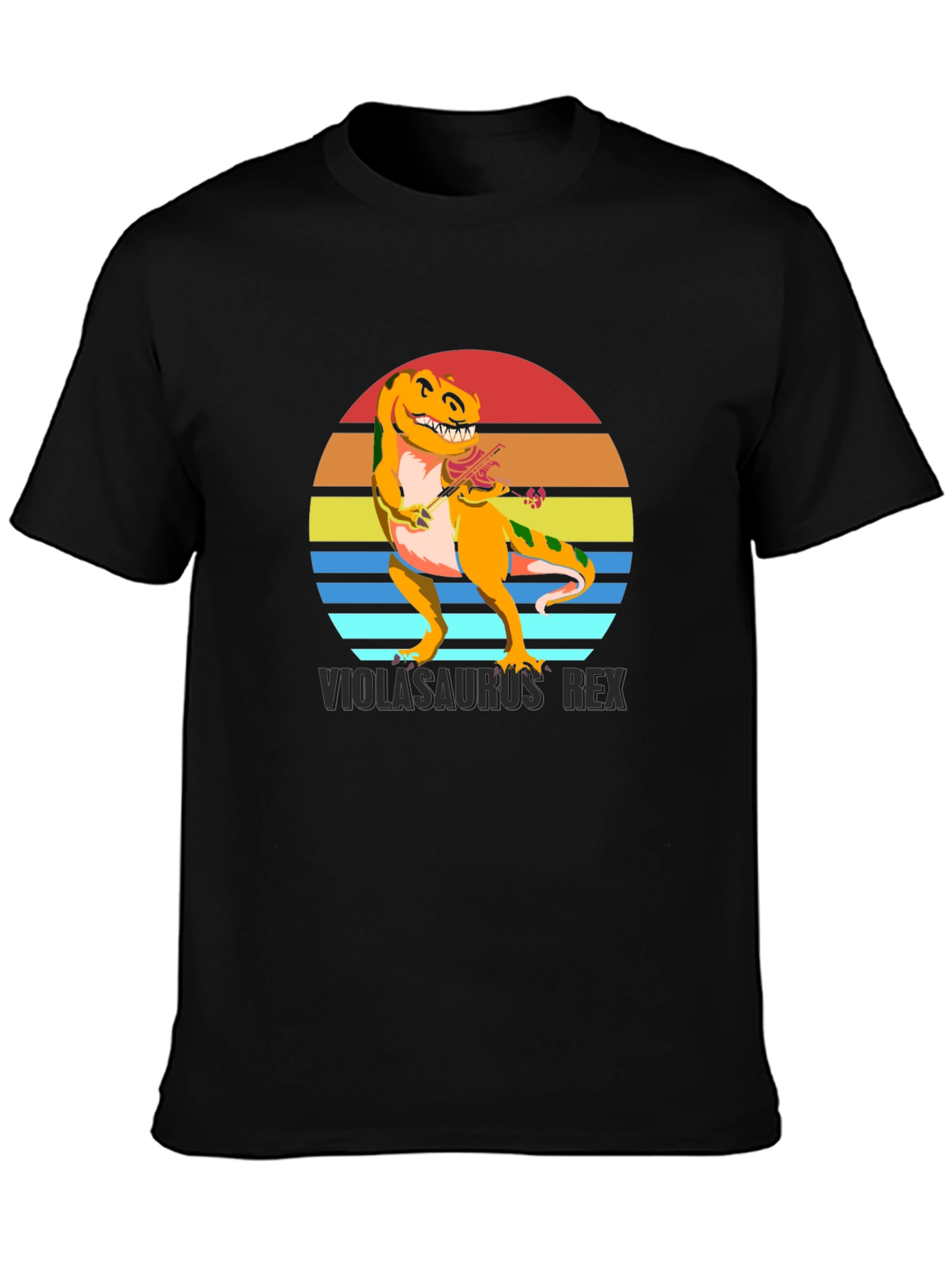 Violasaurus Rex T-Shirt - Dinosaur Musician Tee