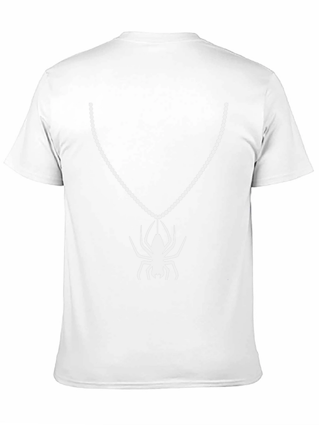 Spider Necklace Graphic T-Shirt - Black Cotton Tee