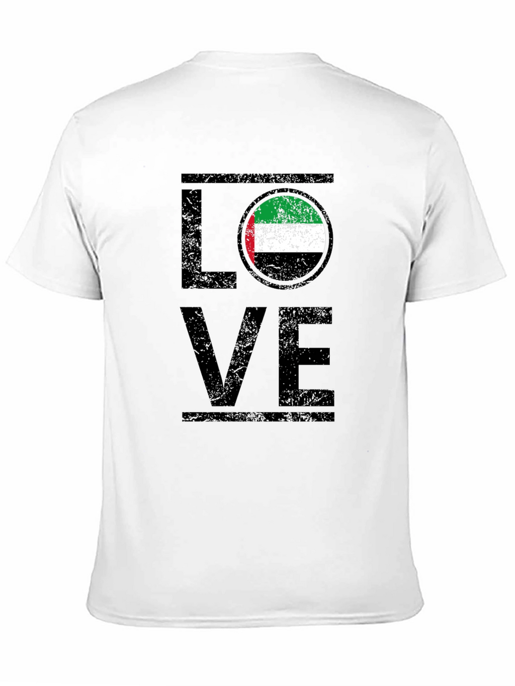 LOVE UAE Flag Graphic T-Shirt - Black
