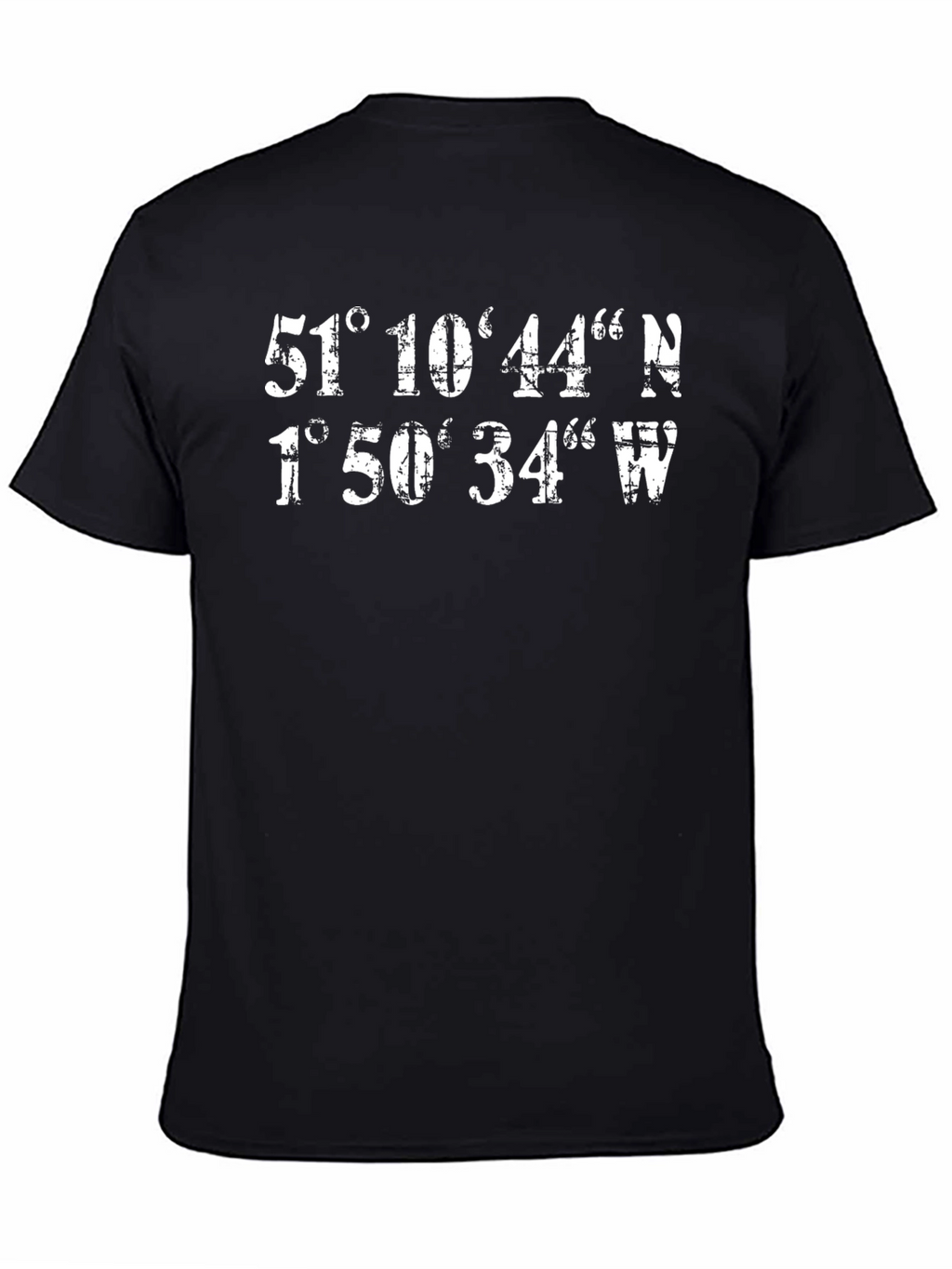 Coordinates Graphic Print Black T-Shirt