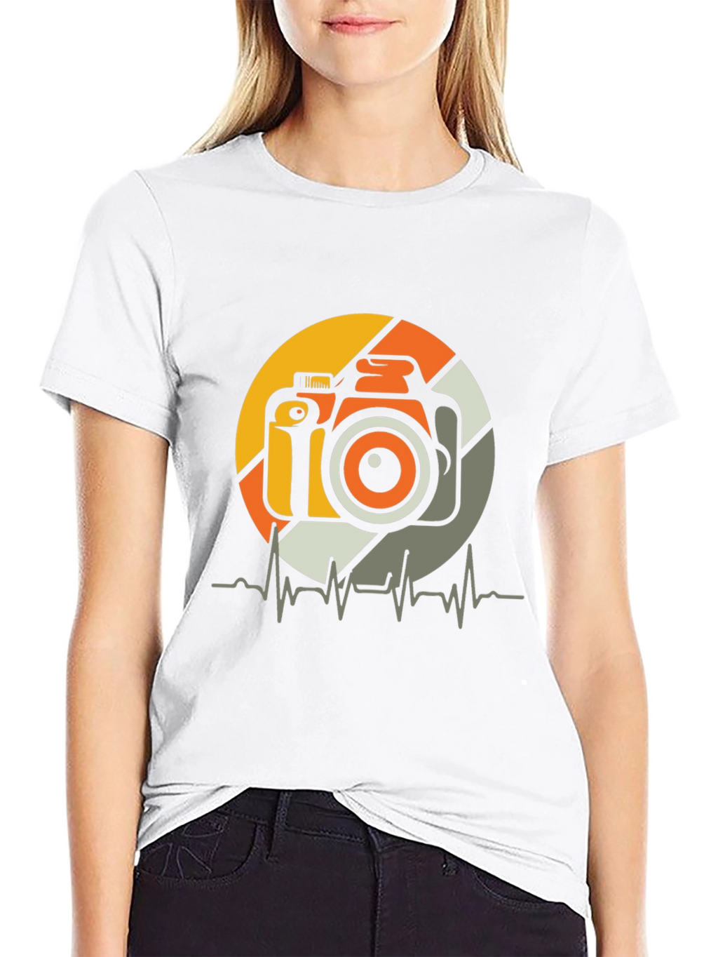 Camera Heartbeat Graphic Tee - Photographer T-Shirt