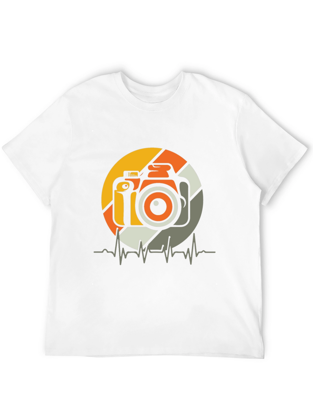 Camera Heartbeat Graphic Tee - Photographer T-Shirt
