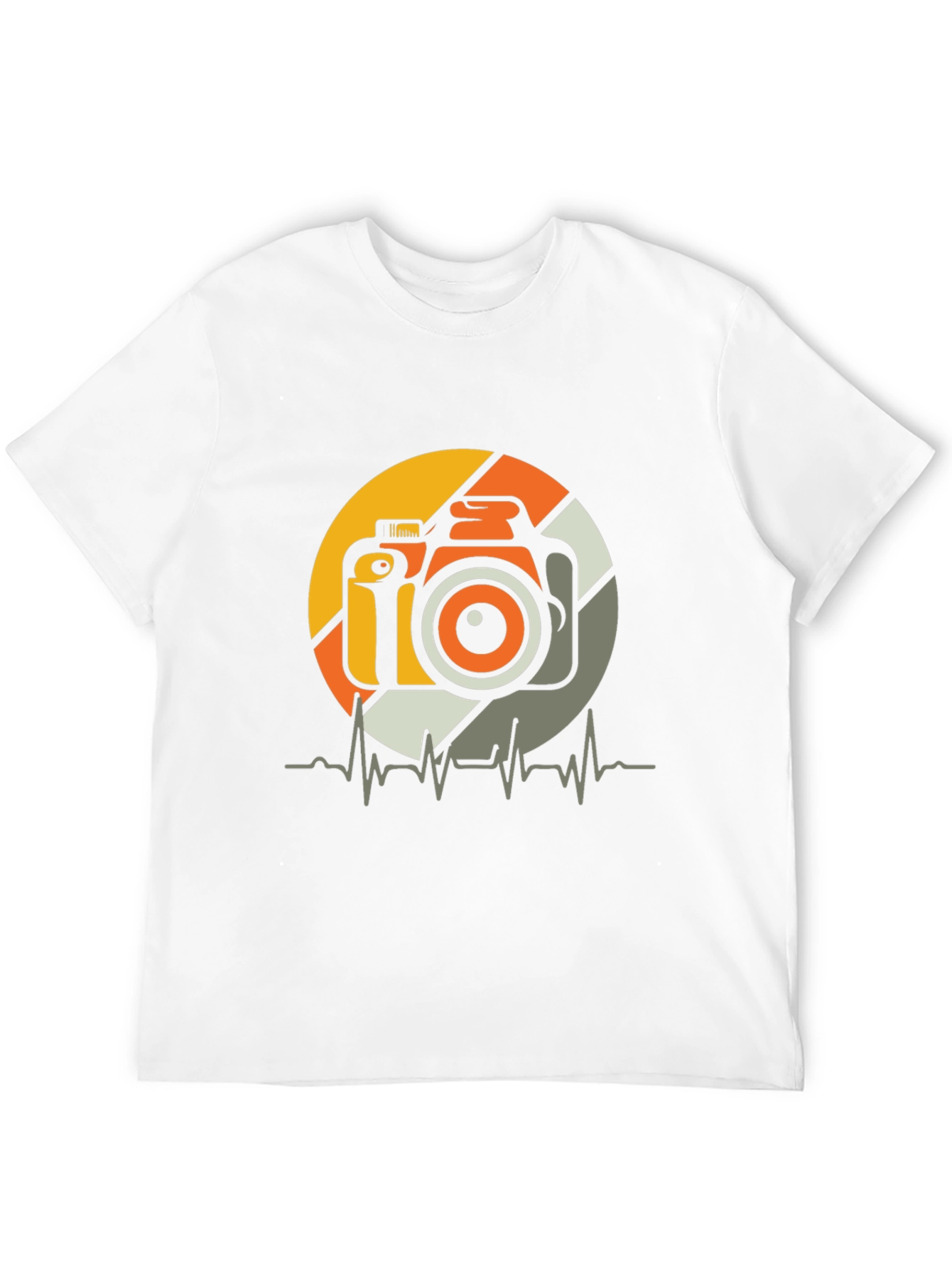 Camera Heartbeat Graphic Tee - Photographer T-Shirt