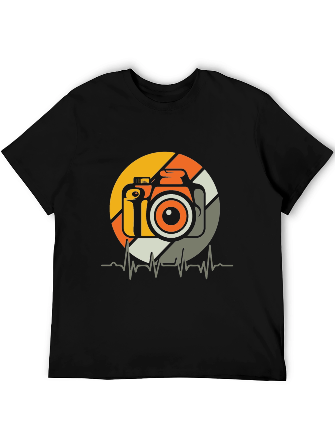 Camera Heartbeat Graphic Tee - Photographer T-Shirt