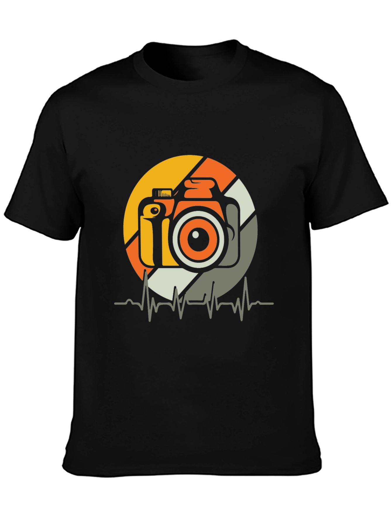 Camera Heartbeat Graphic Tee - Photographer T-Shirt