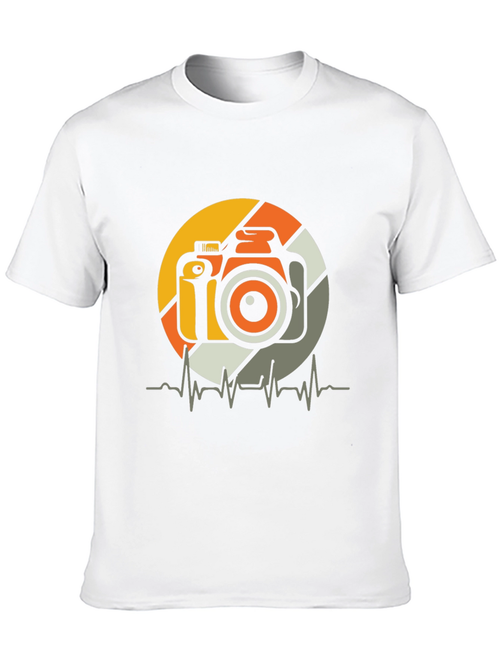 Camera Heartbeat Graphic Tee - Photographer T-Shirt
