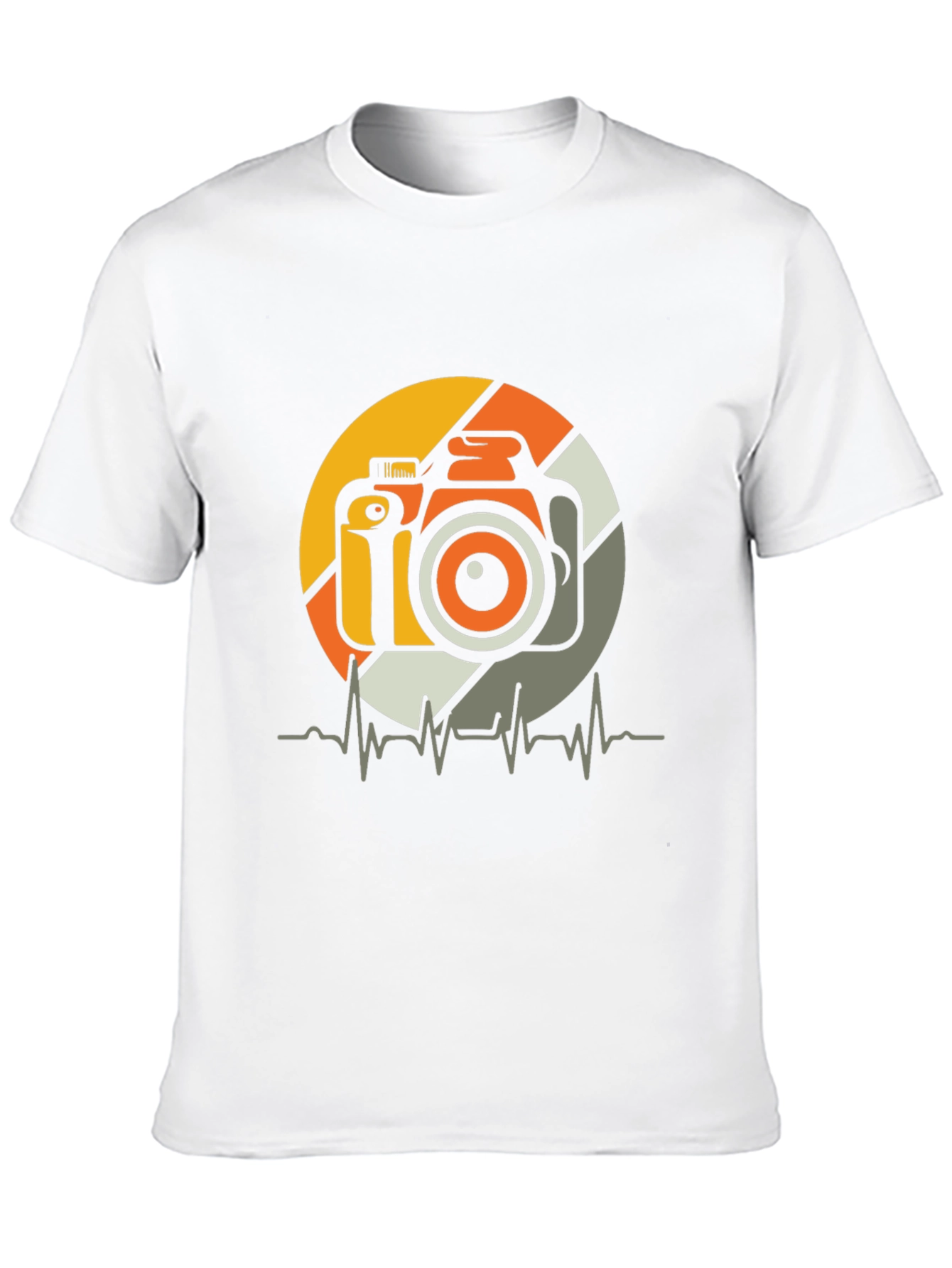 Camera Heartbeat Graphic Tee - Photographer T-Shirt