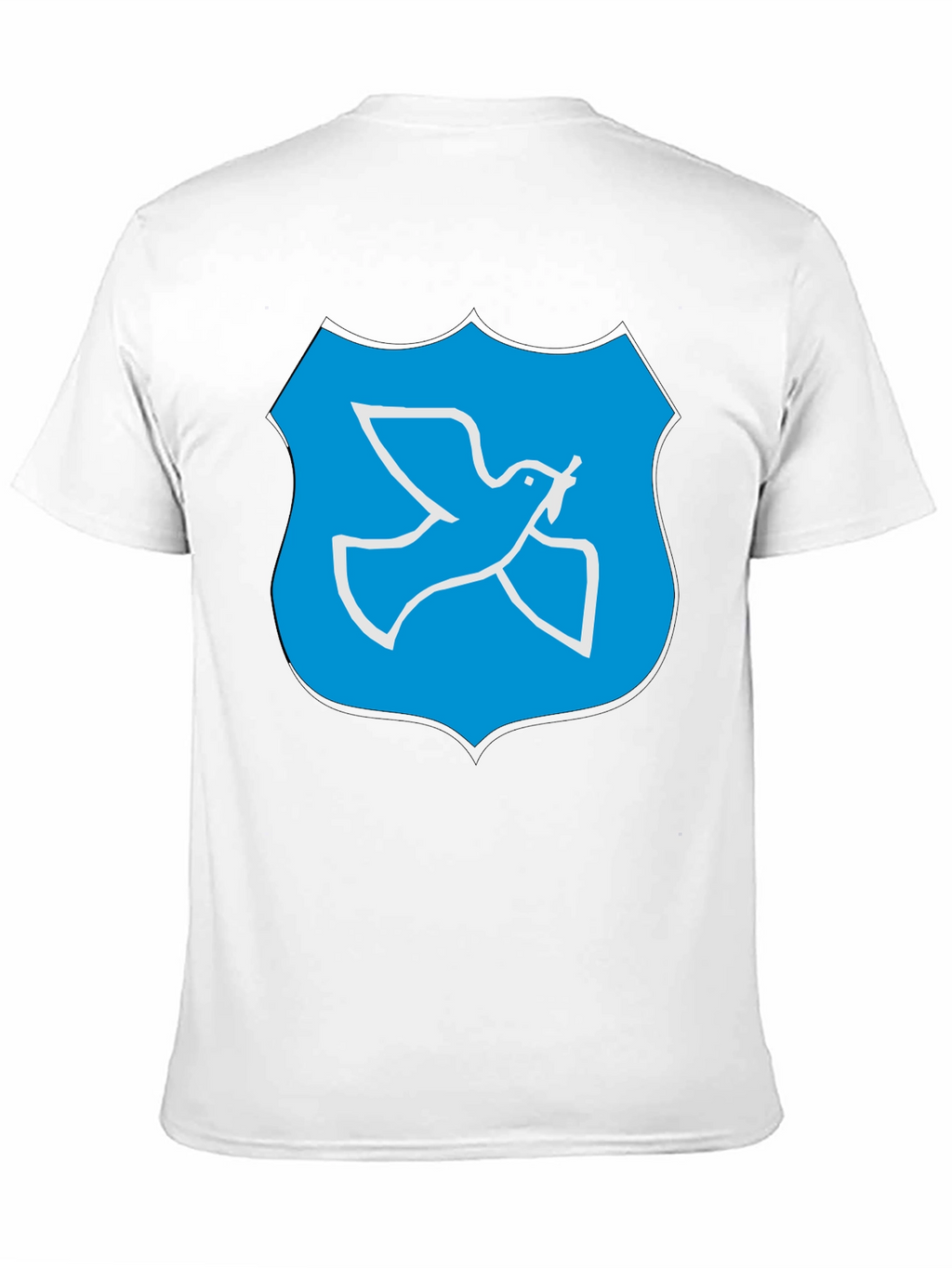 Dove Peace Shield Graphic Black T-Shirt