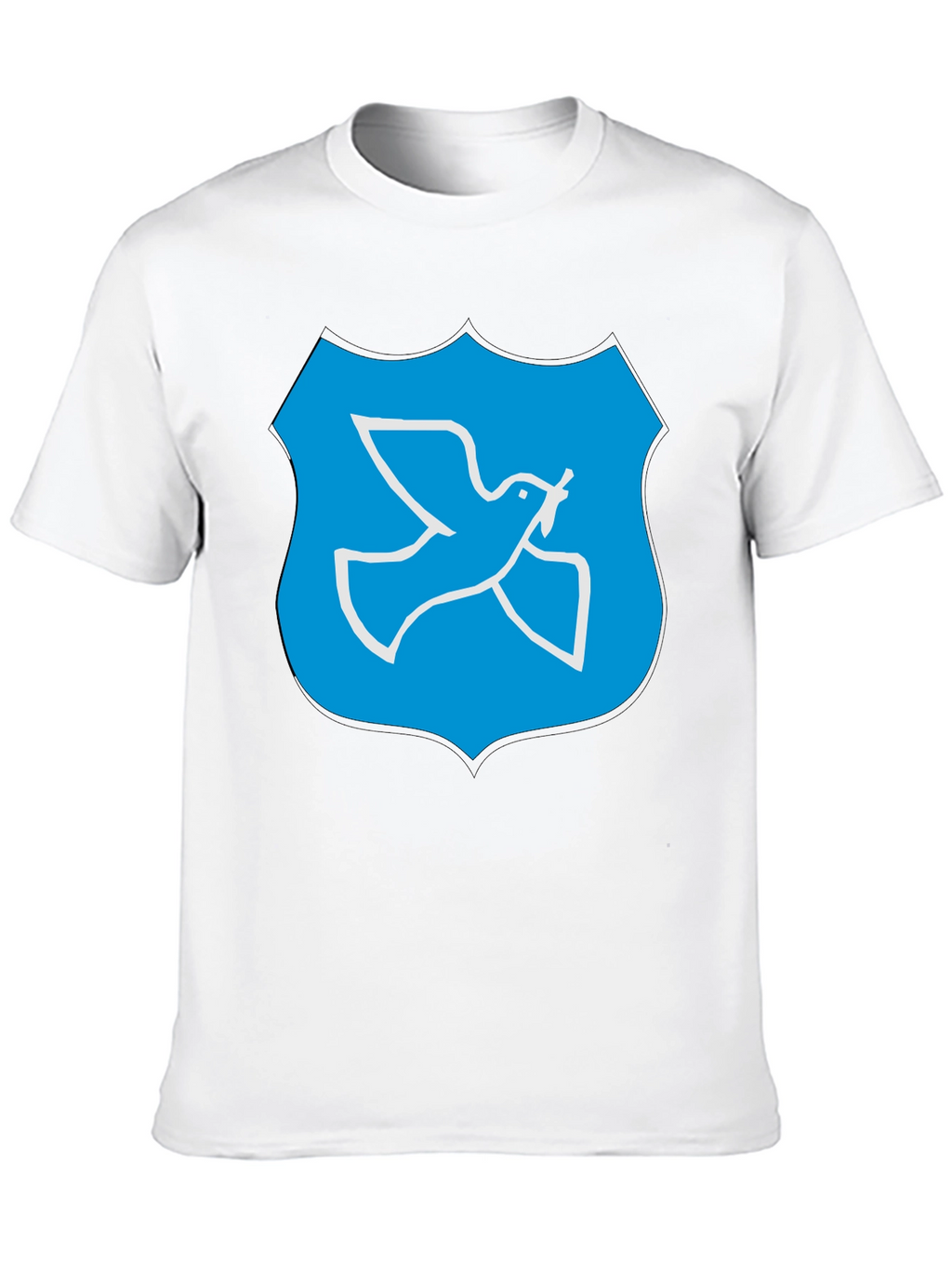 Dove Peace Shield Graphic Black T-Shirt
