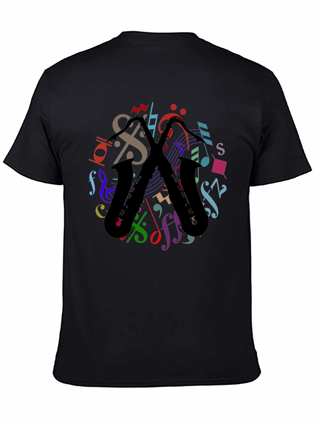 Musical Saxophone Graphic T-Shirt