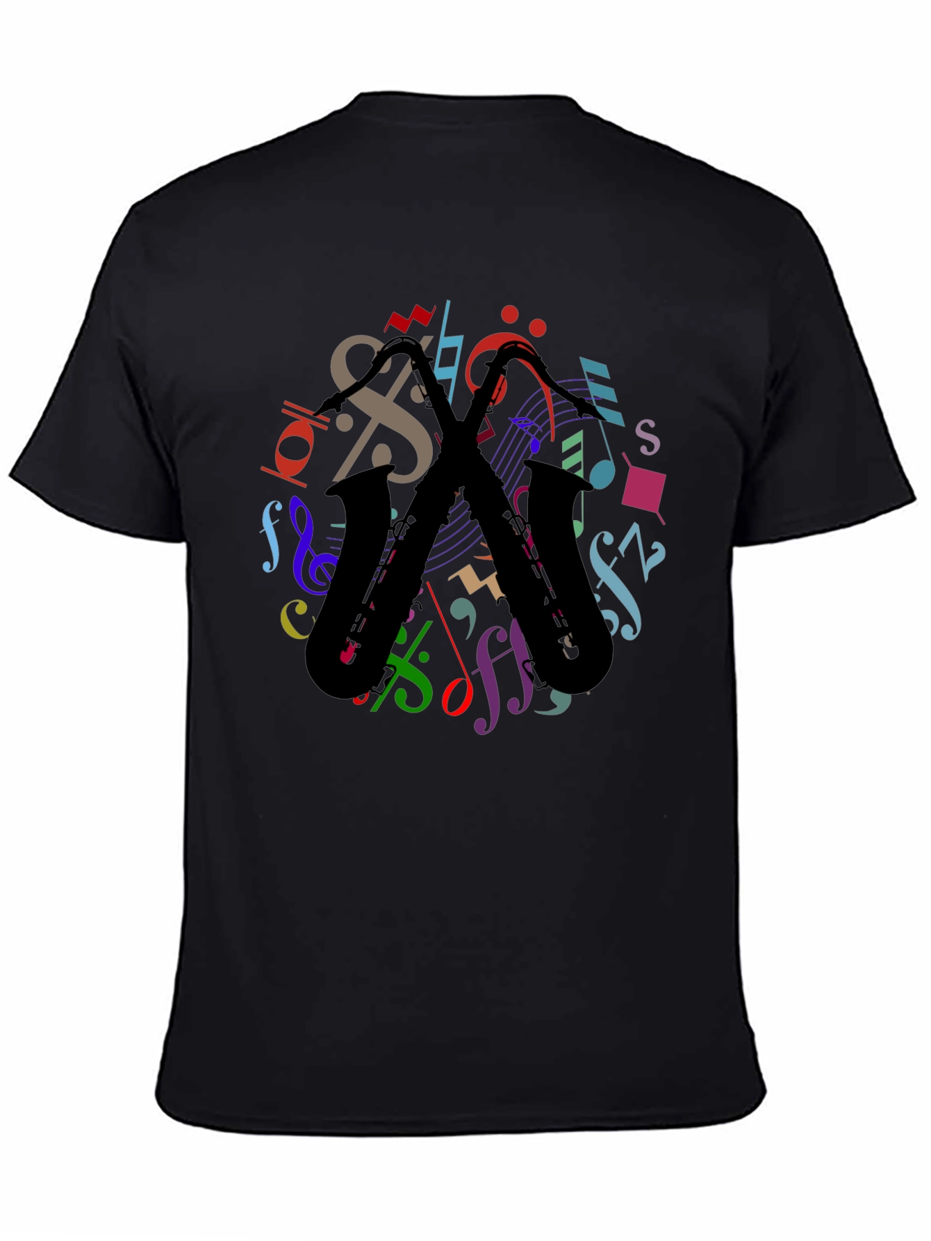 Musical Saxophone Graphic T-Shirt