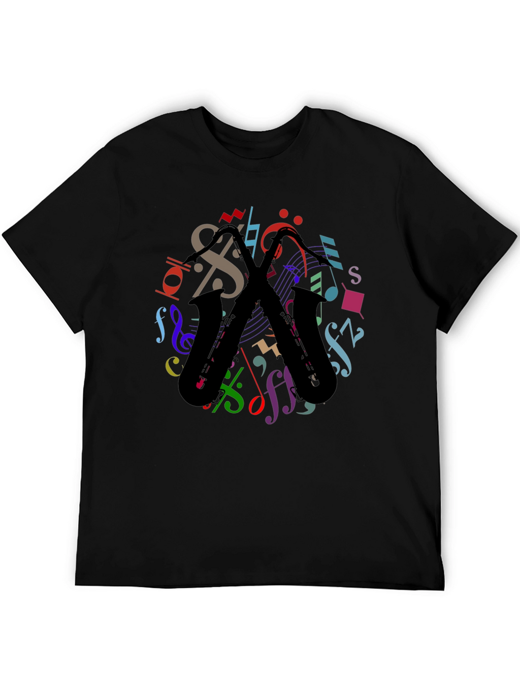Musical Saxophone Graphic T-Shirt