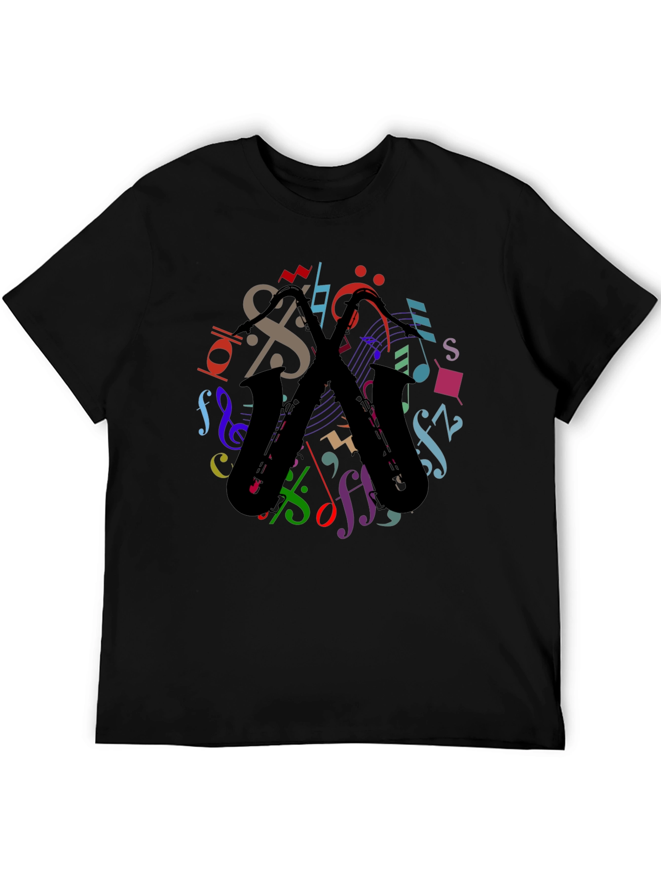 Musical Saxophone Graphic T-Shirt