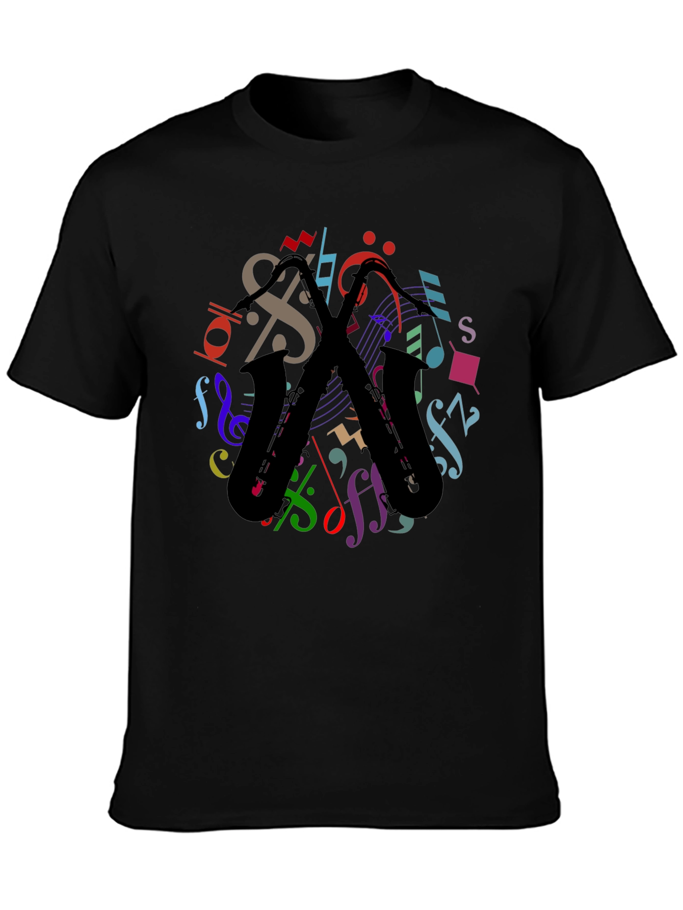 Musical Saxophone Graphic T-Shirt