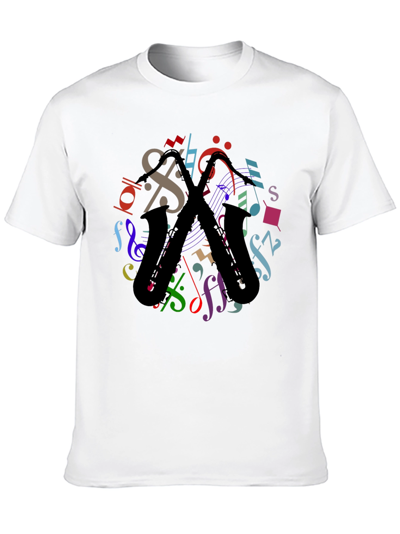Musical Saxophone Graphic T-Shirt