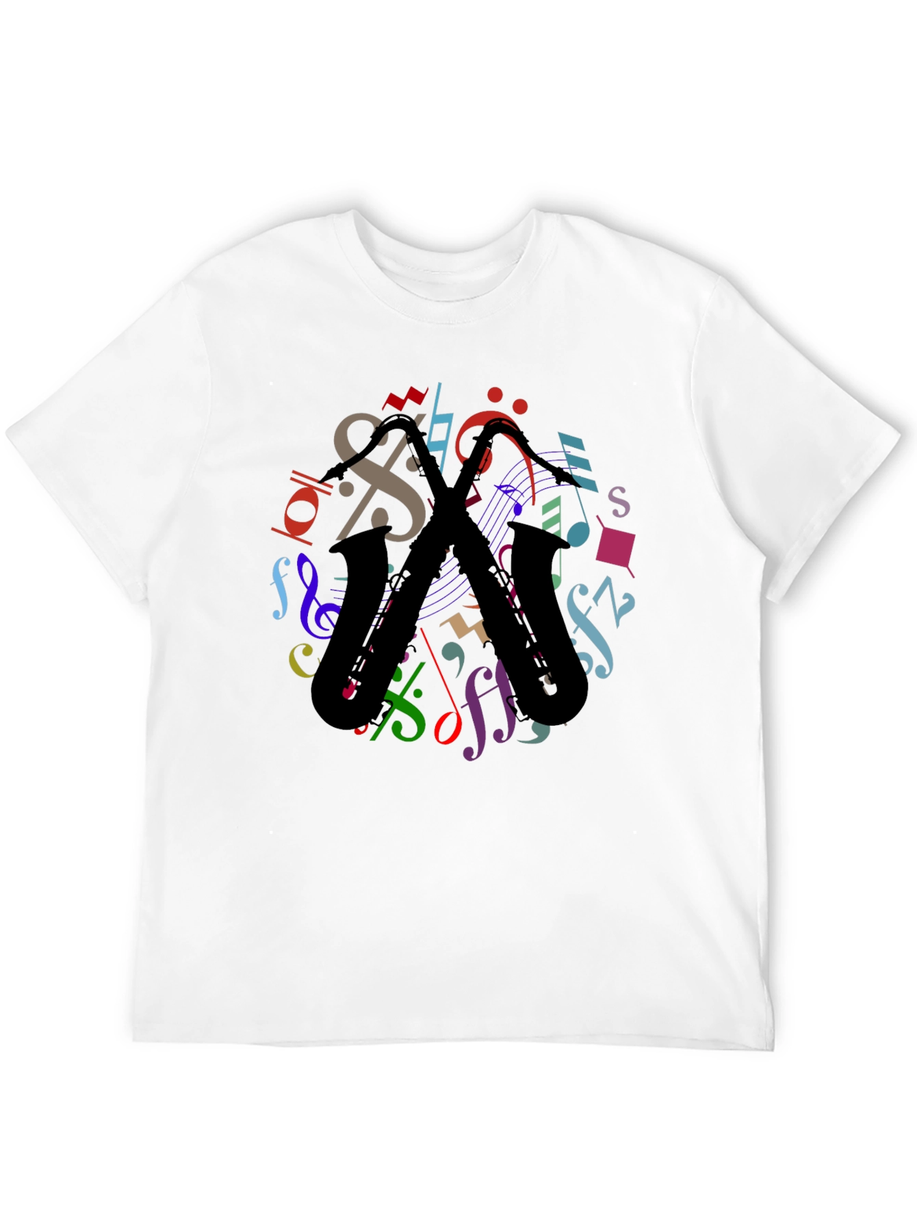 Musical Saxophone Graphic T-Shirt