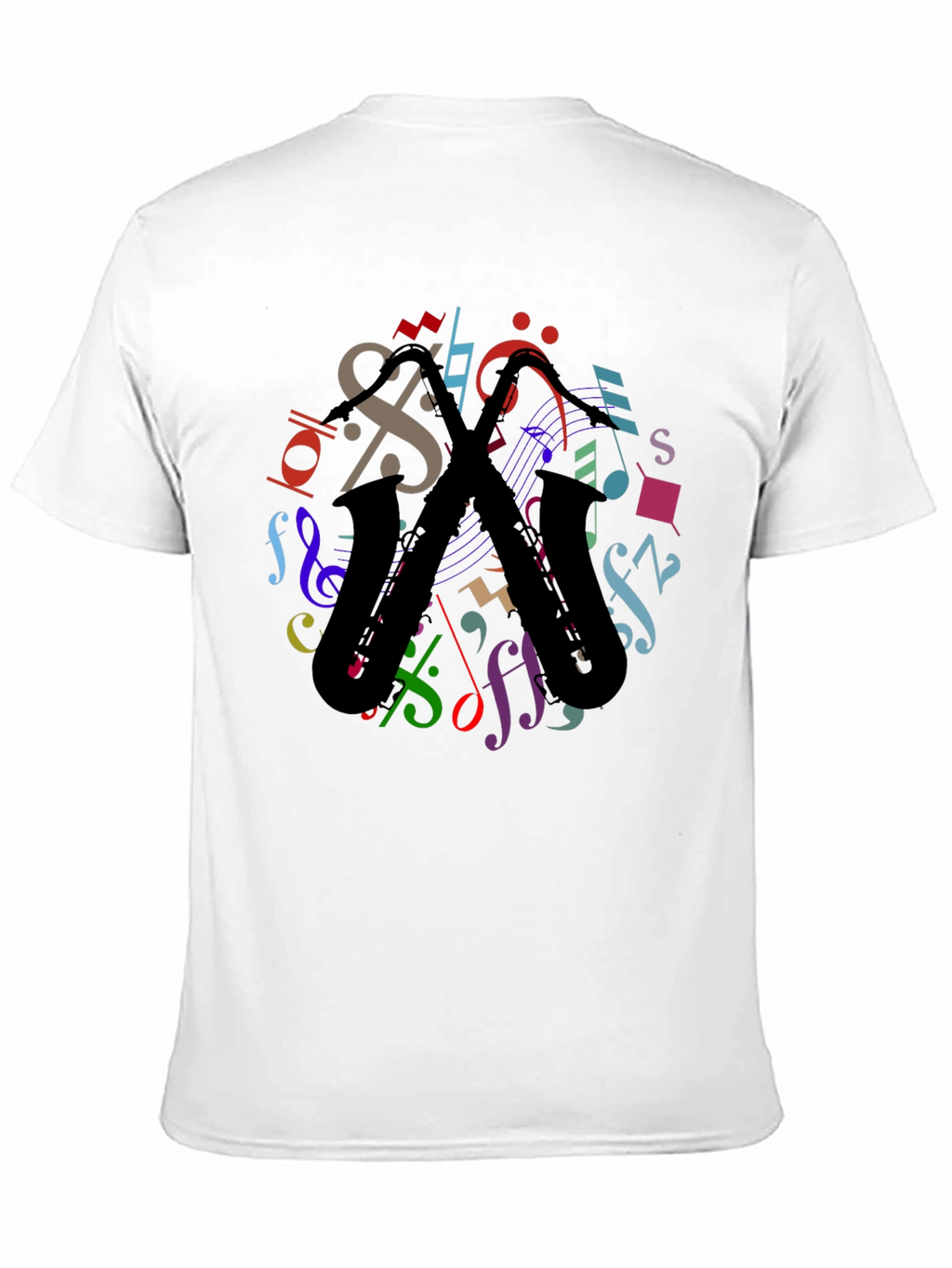 Musical Saxophone Graphic T-Shirt