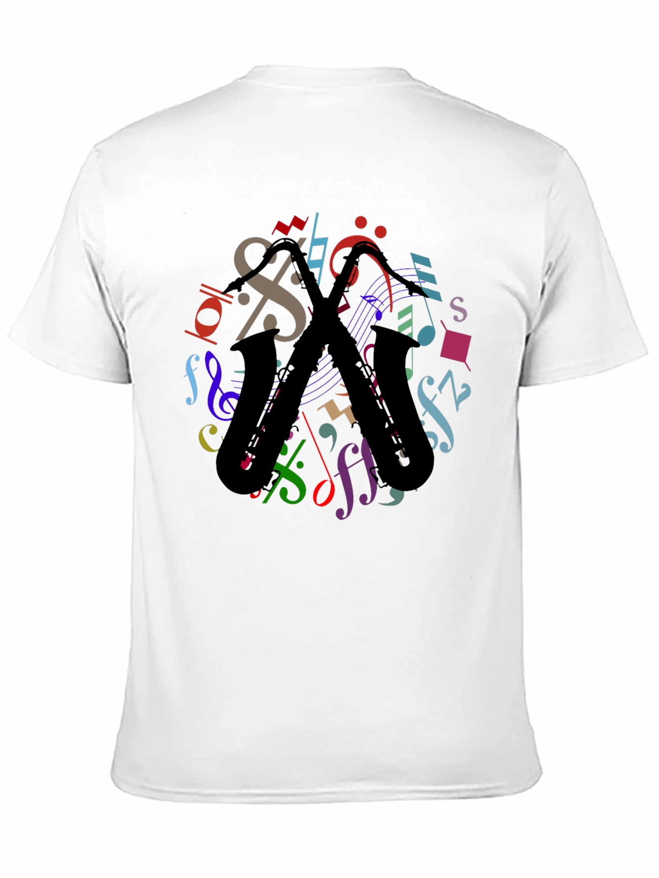 Musical Saxophone Graphic T-Shirt
