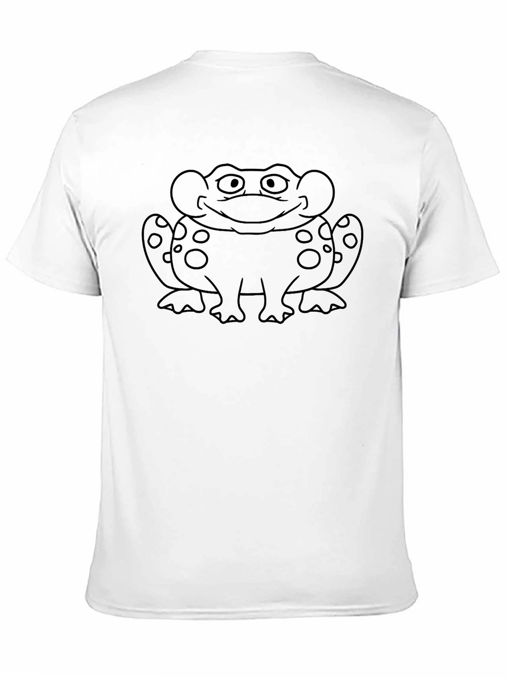 Whimsical Frog Graphic Tee - Black Cotton Shirt