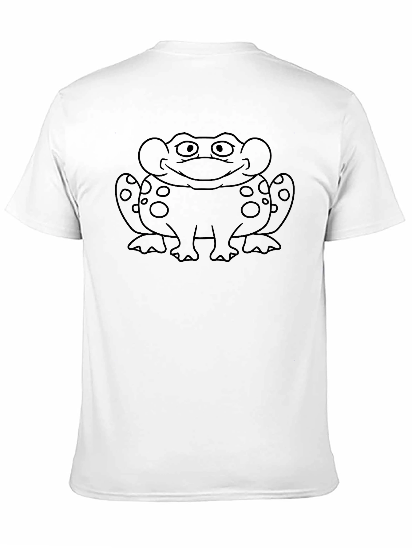 Whimsical Frog Graphic Tee - Black Cotton Shirt