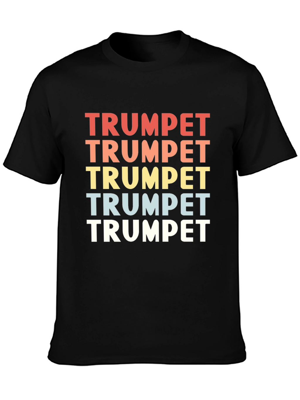 Trumpet Graphic T-Shirt - Retro Design