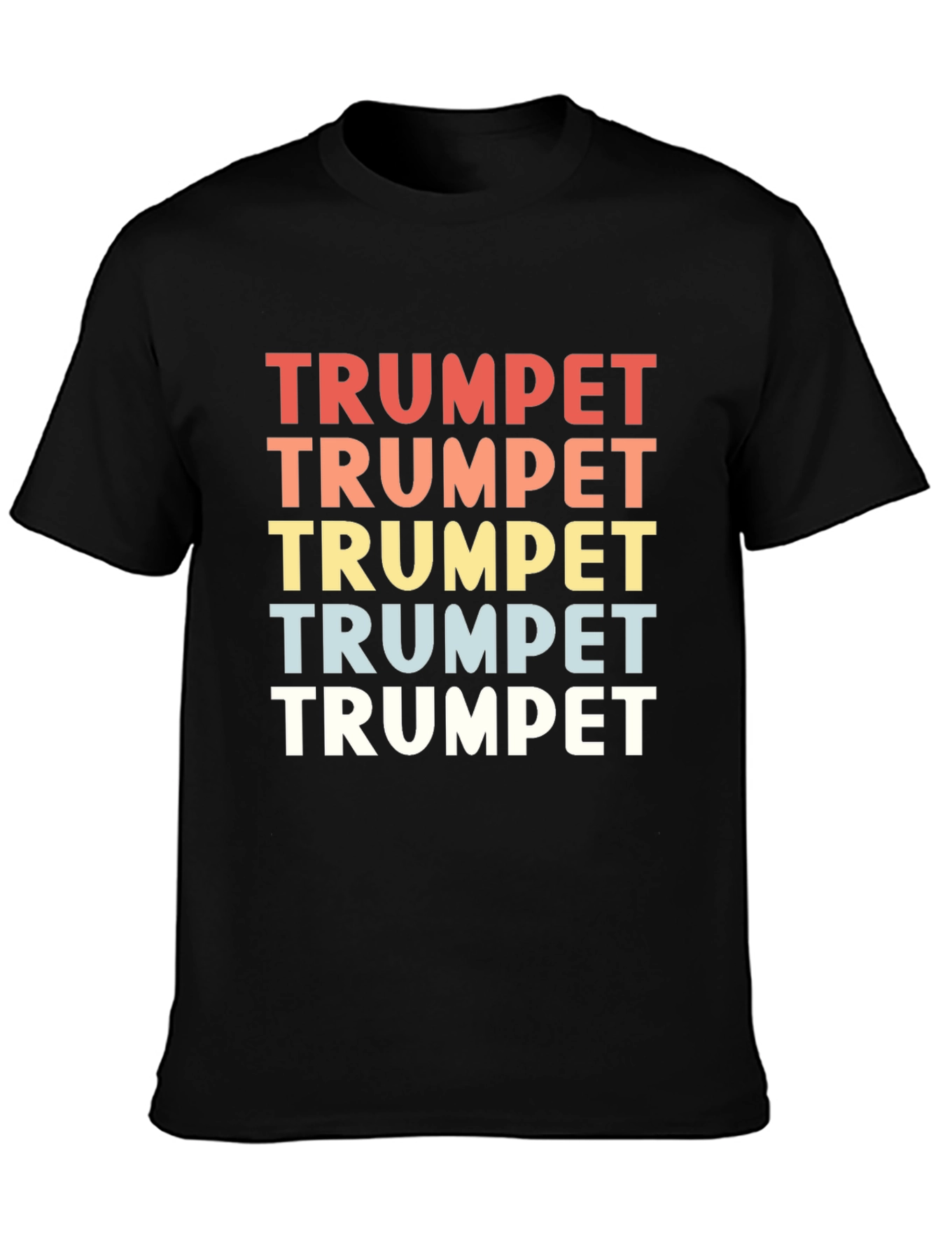 Trumpet Graphic T-Shirt - Retro Design