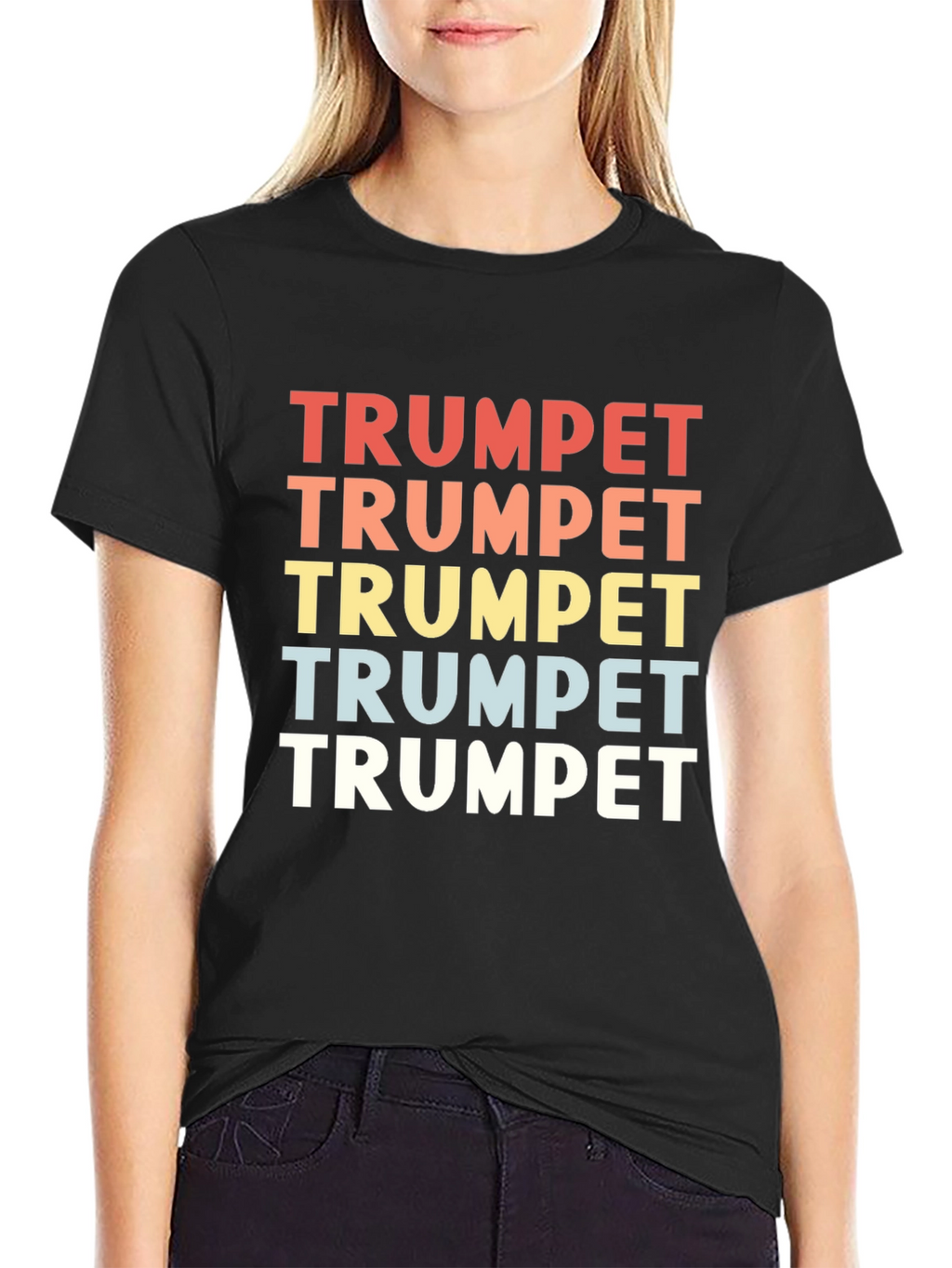 Trumpet Graphic T-Shirt - Retro Design