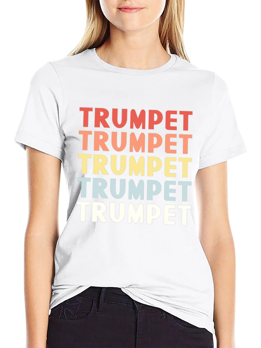 Trumpet Graphic T-Shirt - Retro Design