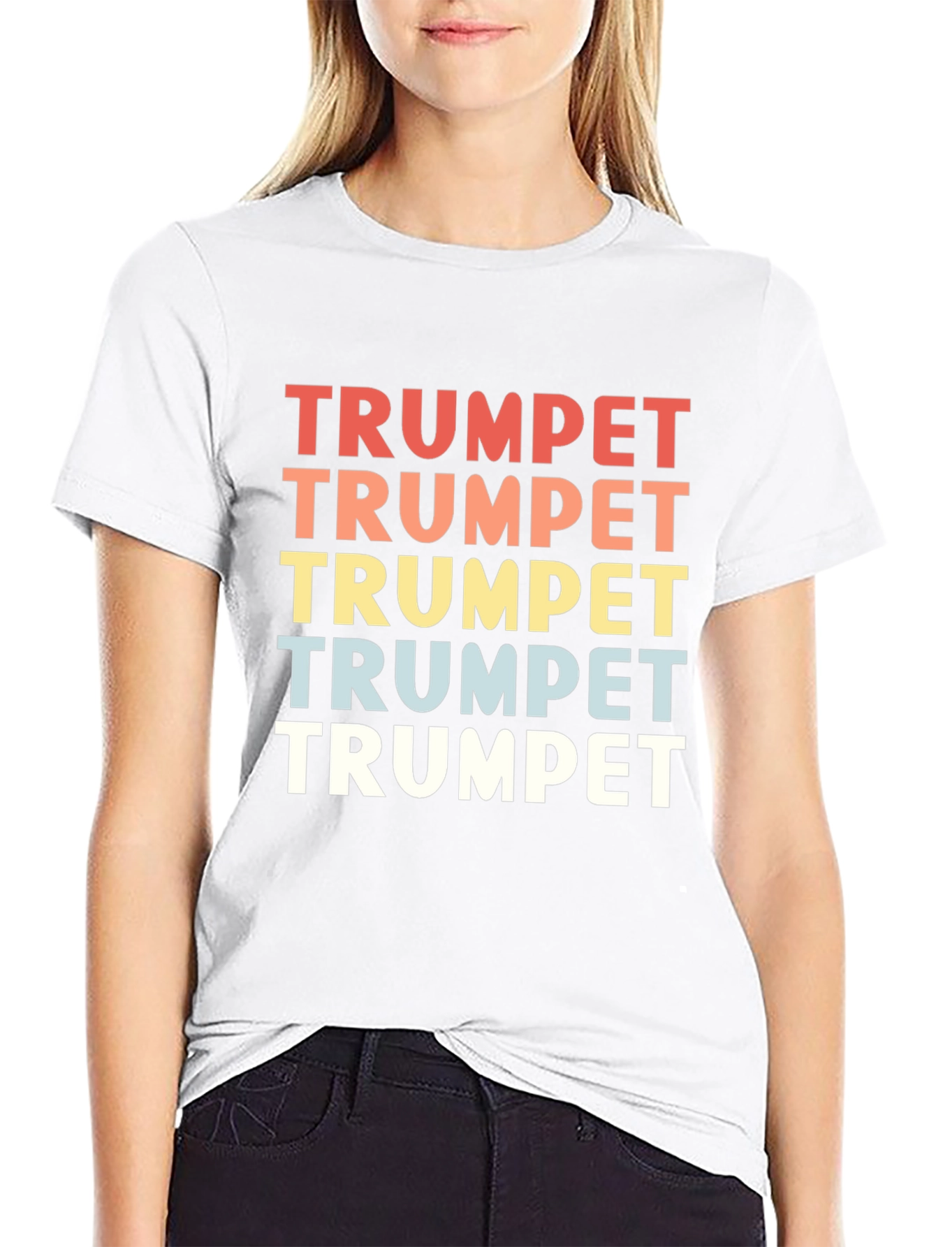 Trumpet Graphic T-Shirt - Retro Design