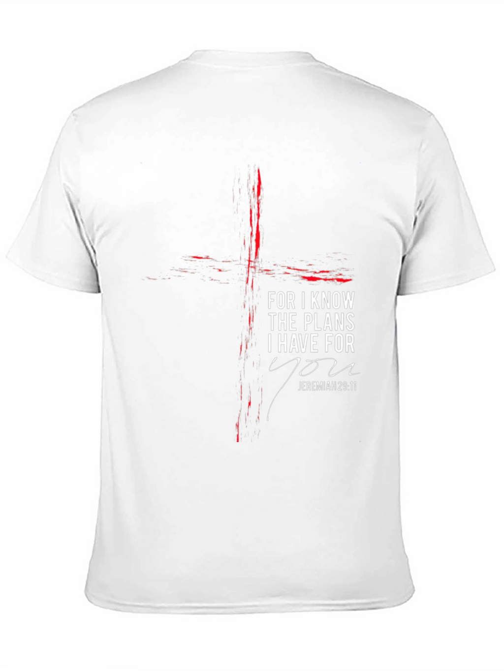 Faith-Inspired Black T-Shirt with Jeremiah 29:11 Design