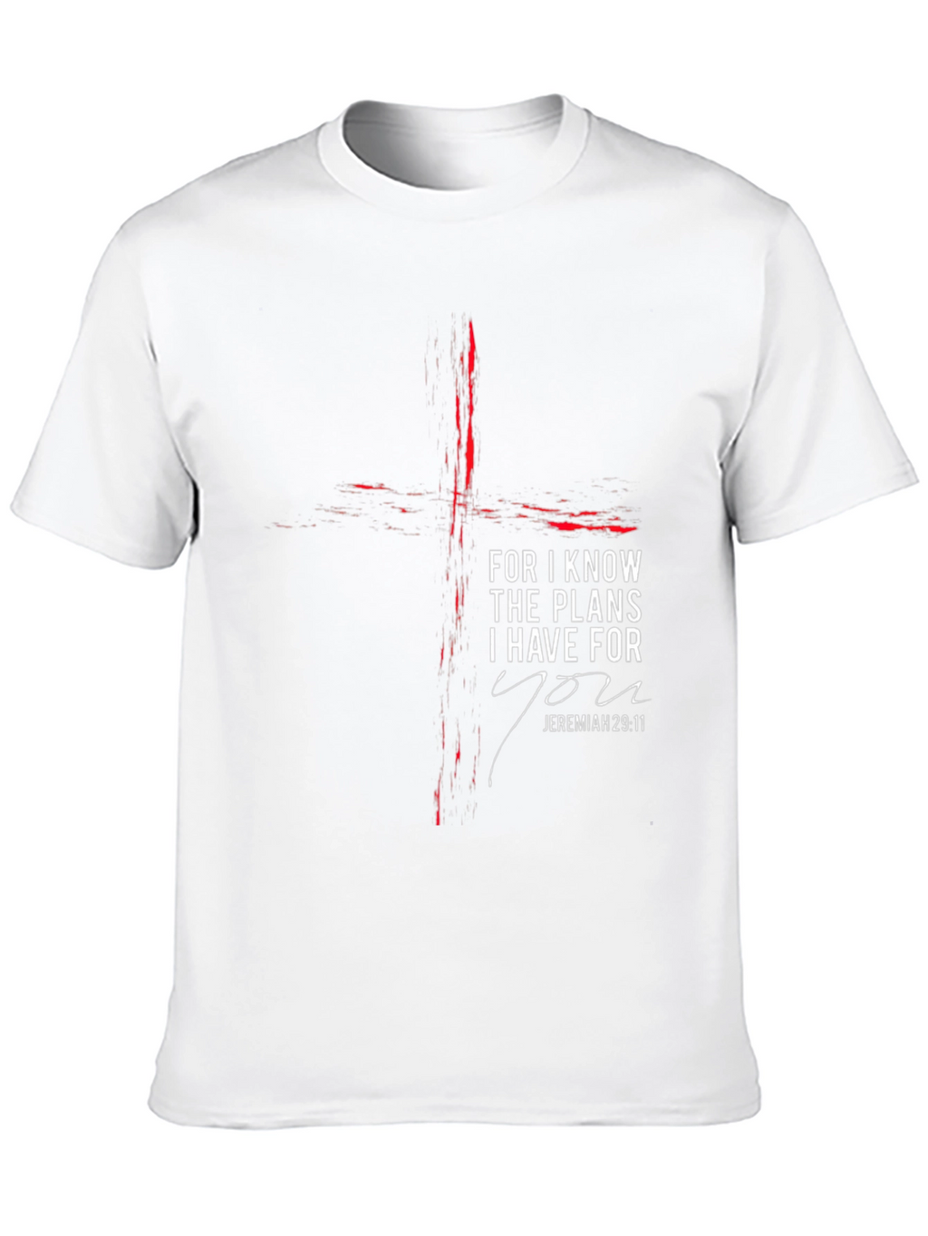 Faith-Inspired Black T-Shirt with Jeremiah 29:11 Design