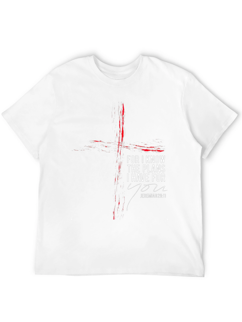 Faith-Inspired Black T-Shirt with Jeremiah 29:11 Design