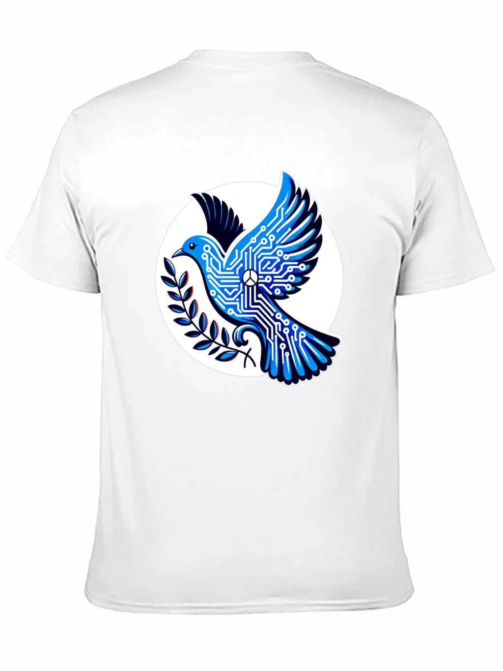 Tech Peace Dove Black T-Shirt