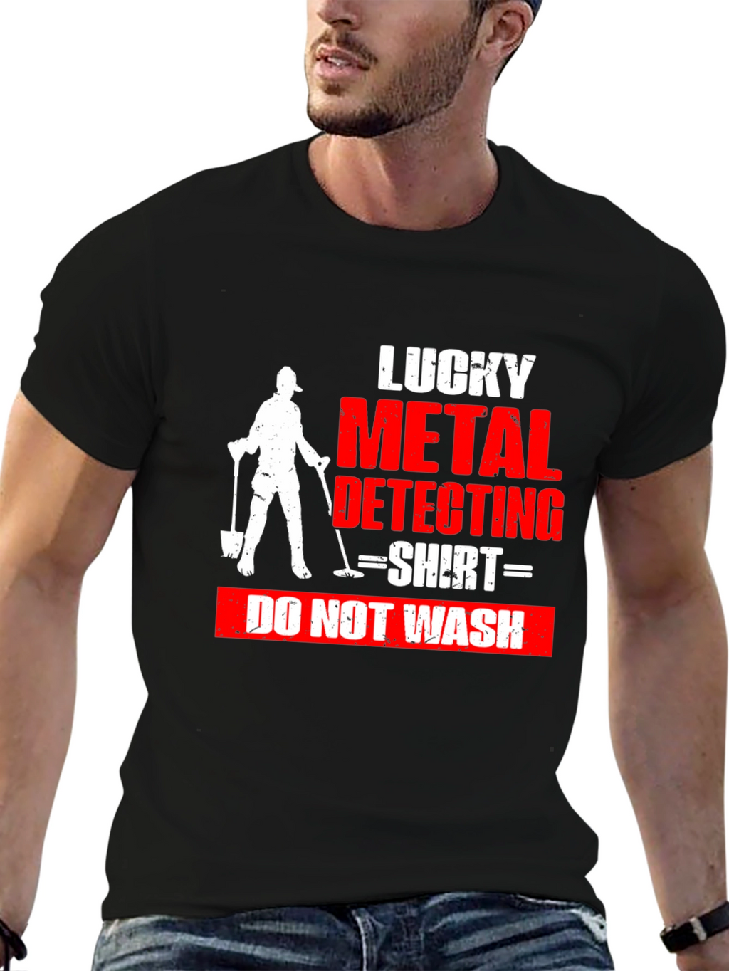 Lucky Metal Detecting Shirt - Do Not Wash